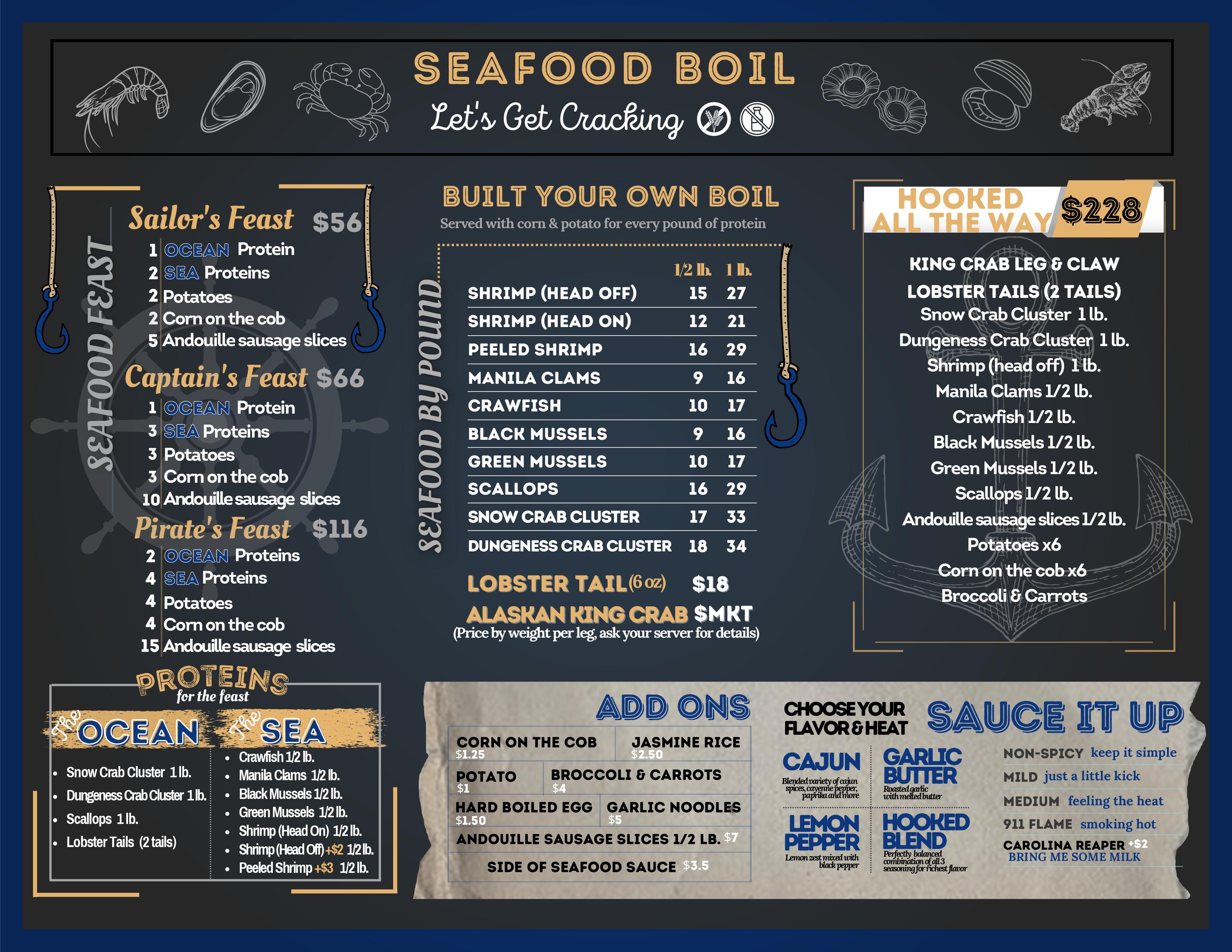 Seafood Restaurant Menu, Seafood Lunch Restaurant Kennewick, WA